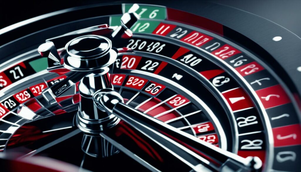 red numbers on a roulette wheel